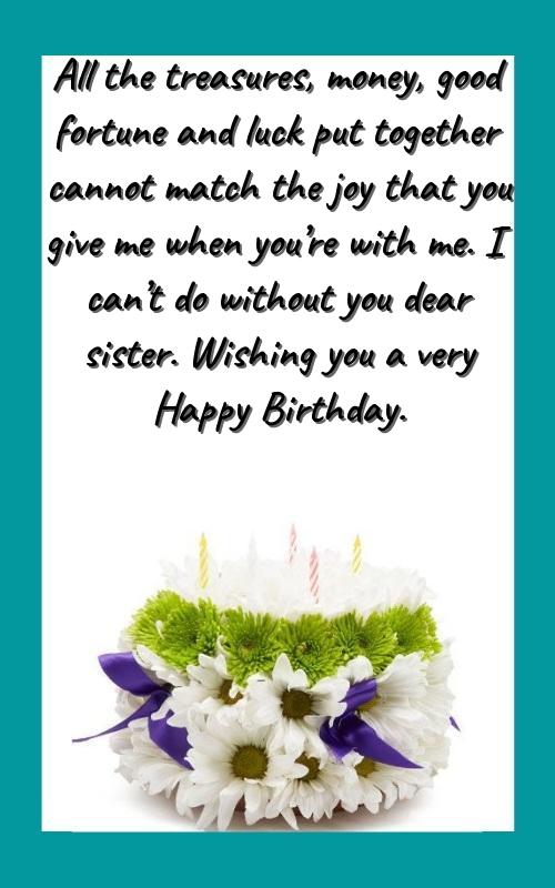 birthday card for sister with photo